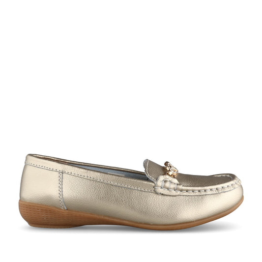 Ladies Kasbah Slip-on Shoe In Gold