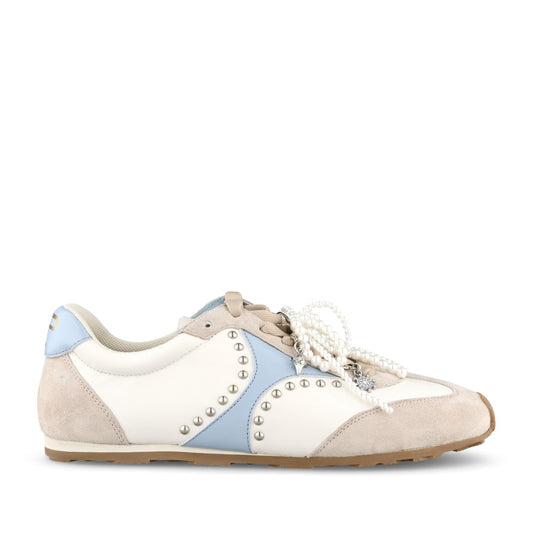 Ladies Algerie Laced Trainer In Blue