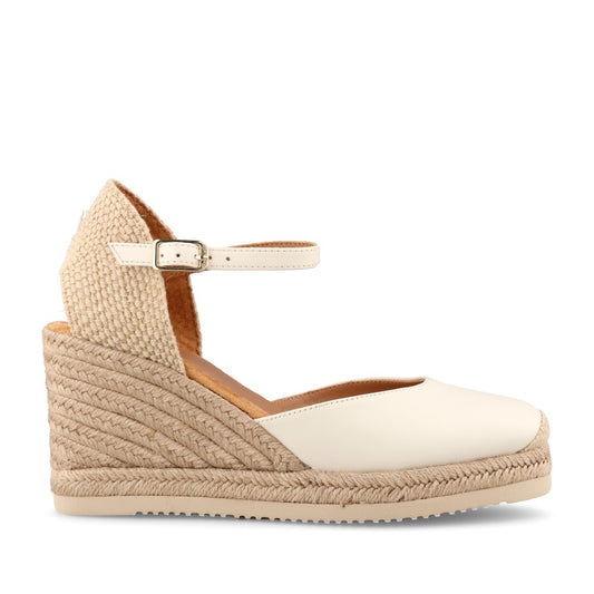 Ladies Castilla Wedge Shoe In Ivory