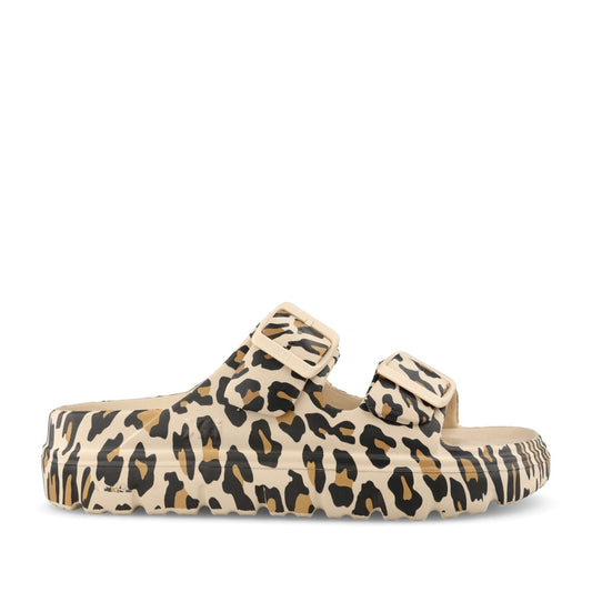 Ladies 142550 Double Strap Mule In Leopard