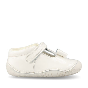 Girls Wiggle White Patent T-bar Shoe In Kids F Fit