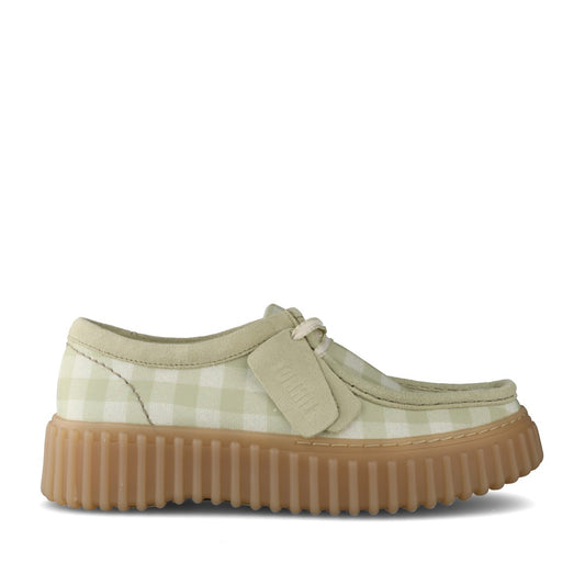 Ladies Torhill Bee Textile D-fit Shoe In Sage