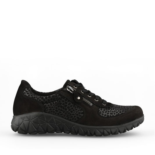 Ladies H89001 Havy Soft H-fit Trainer In Black