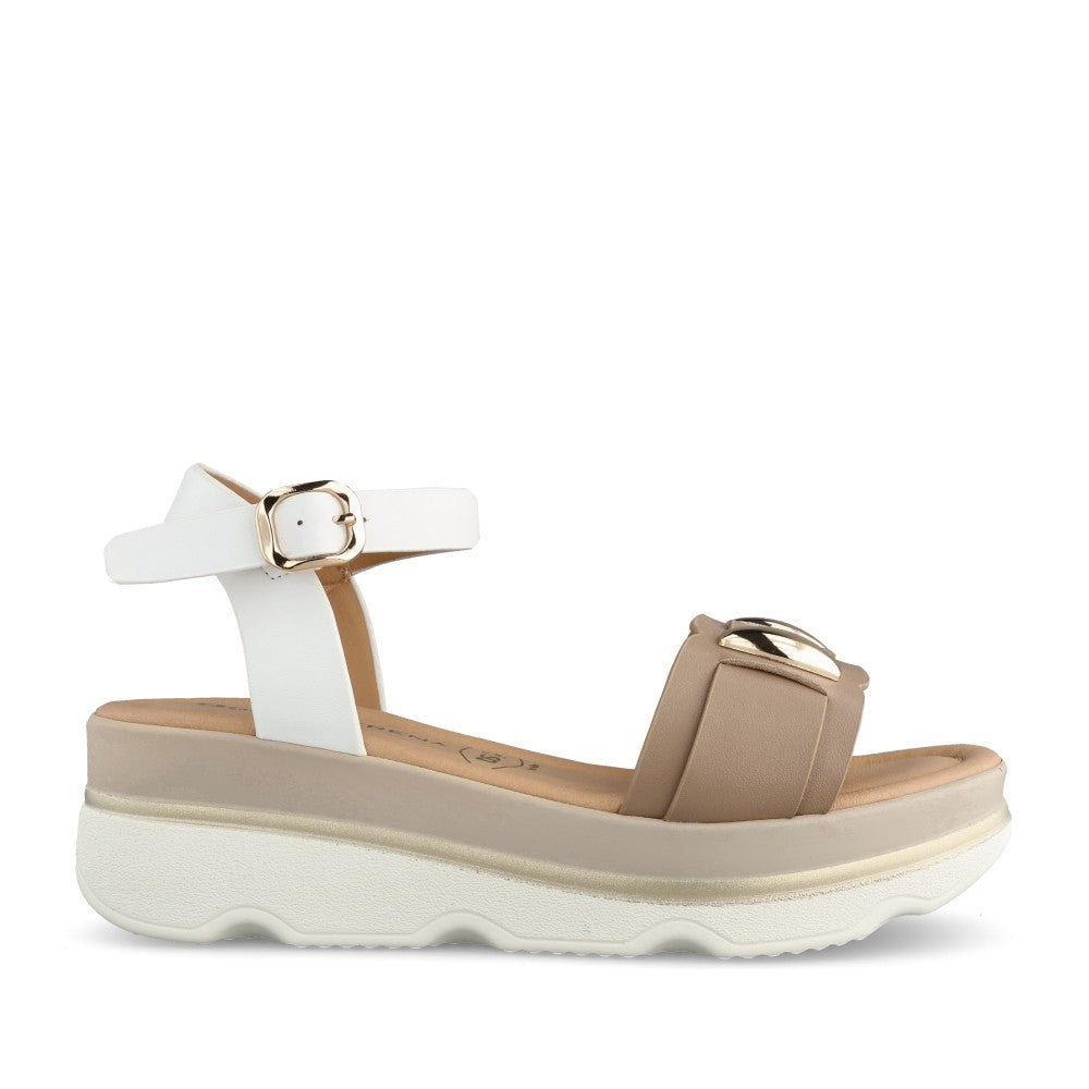 Ladies 665983dm Sandal In Beige