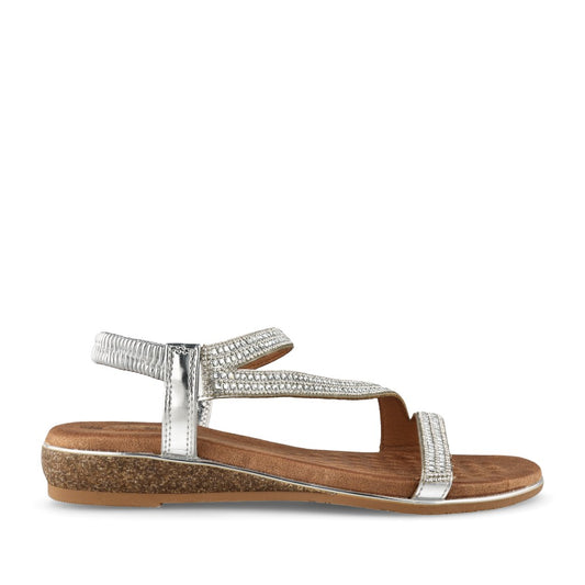 Ladies Jlh613 Jazmine E-fit Sandal In Silver