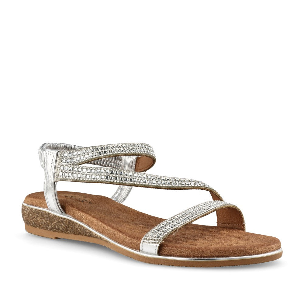 Ladies Jlh613 Jazmine E-fit Sandal In Silver