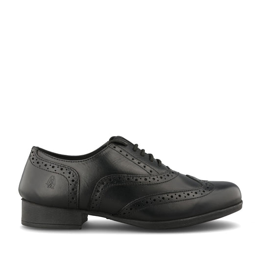 Girls Kada Laced Brogue In Blk Leather