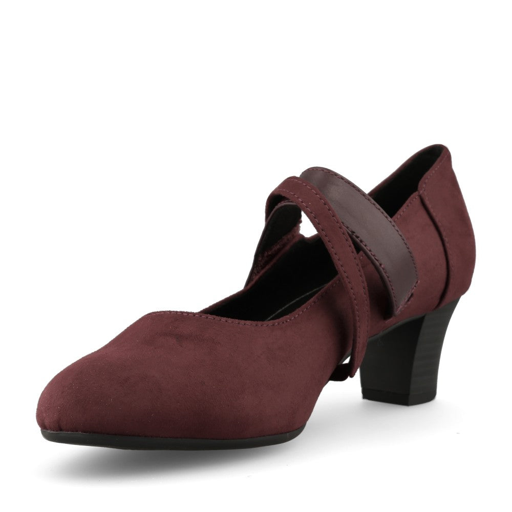 Ladies 8-24464 Mary Jane Shoe In Burgandy