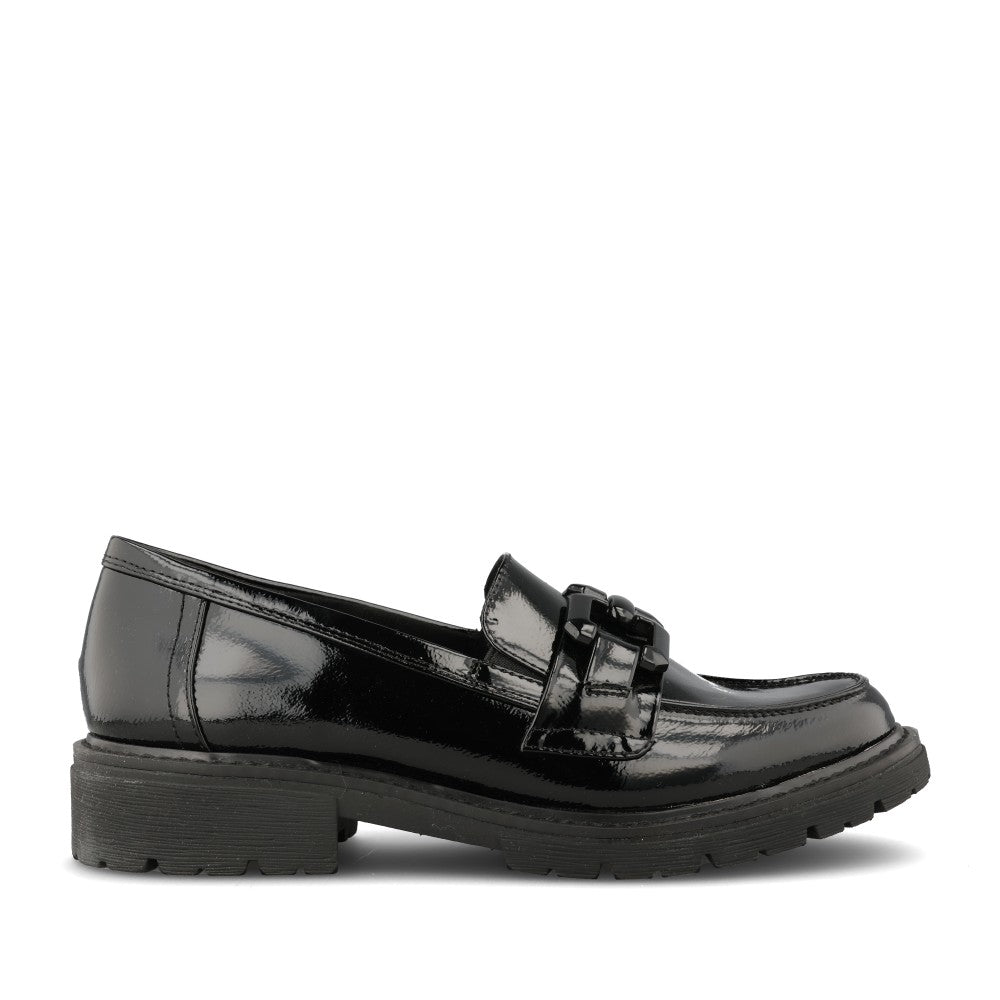 Ladies 8-24764 Loafer In Blk Patent