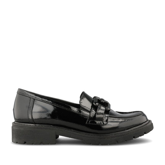Ladies 8-24764 Loafer In Blk Patent