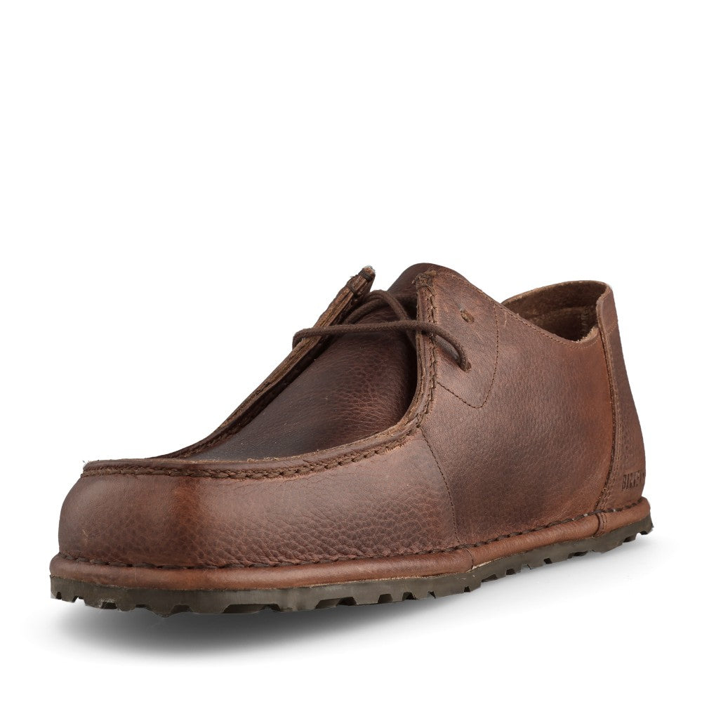 Mens 1029679 Utti Laced Leather Shoe In Brown