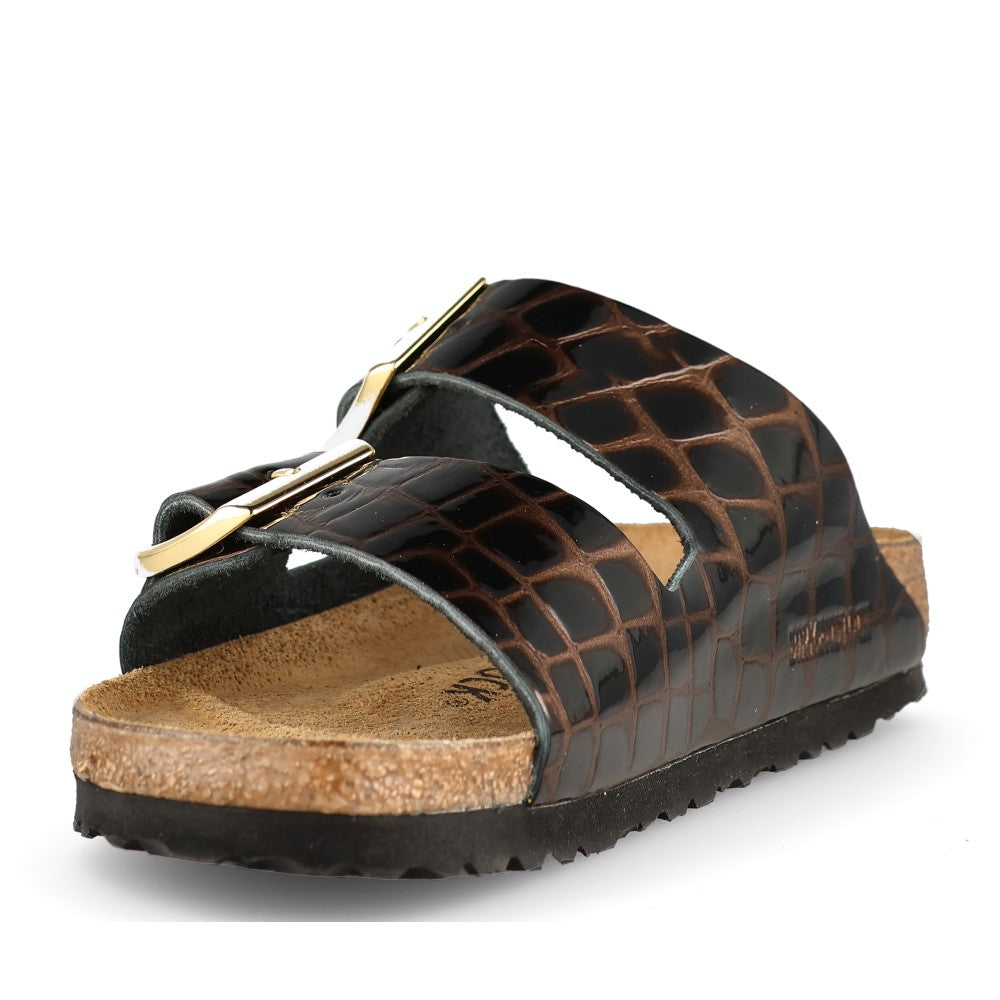 Birkenstock Ladies 1032864 Arizona Bs Embossed Leather In Black