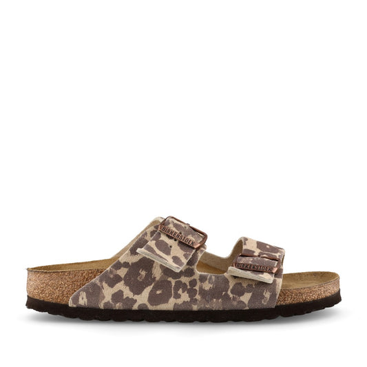 Ladies 1033330 Arizona Double Strap Mule In Leopard
