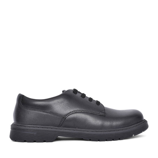 Boys Glitch Leather Laced Shoe In Kids G Fit