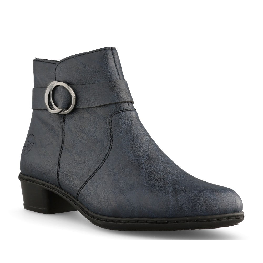 Rieker Ladies Y0775 Ankle Boot In Blue