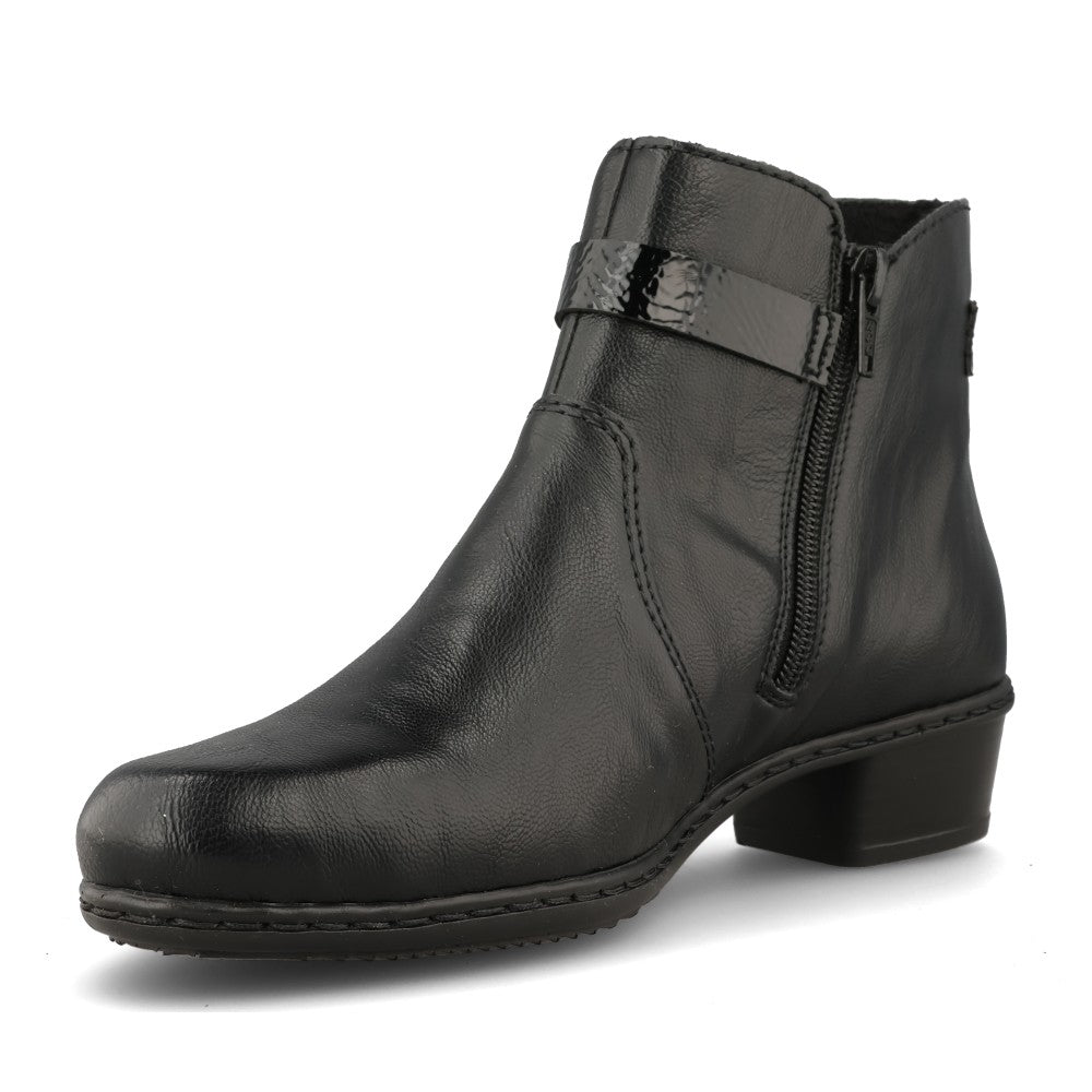 Rieker Ladies Y0783 Ankle Boot In Black