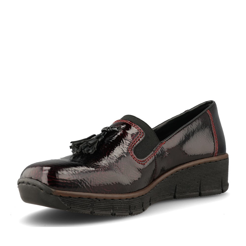 Rieker Ladies 53751 Shoe In Red