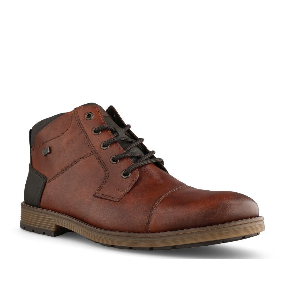 Rieker Mens F4500 Lace Boot In Brown