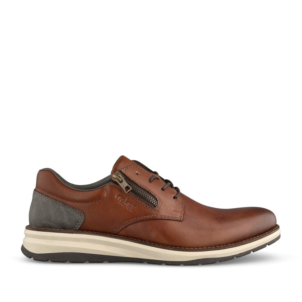 Rieker Mens 14706 Lace Shoe In Brown