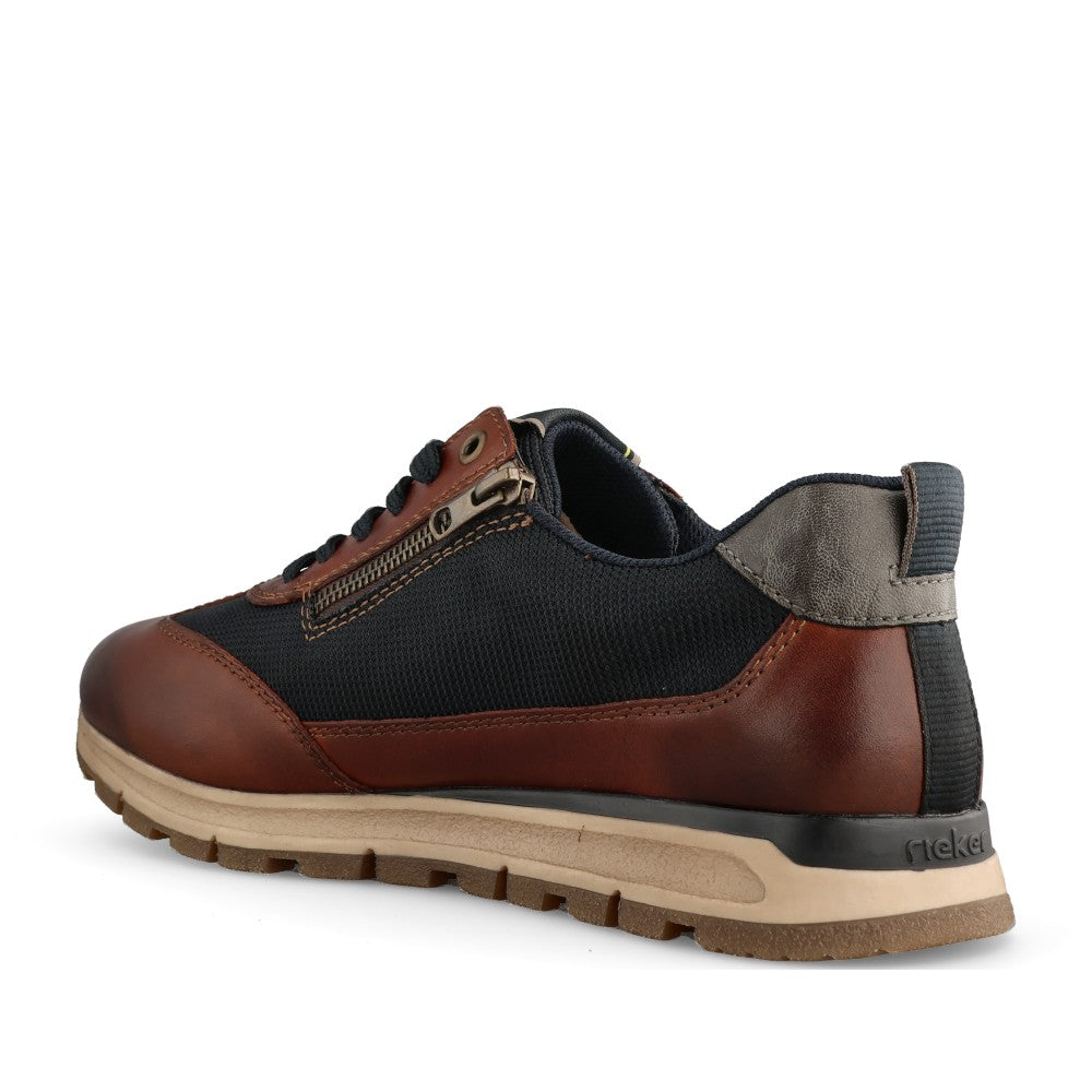 Rieker Mens B0507 Lace Shoe In Brown