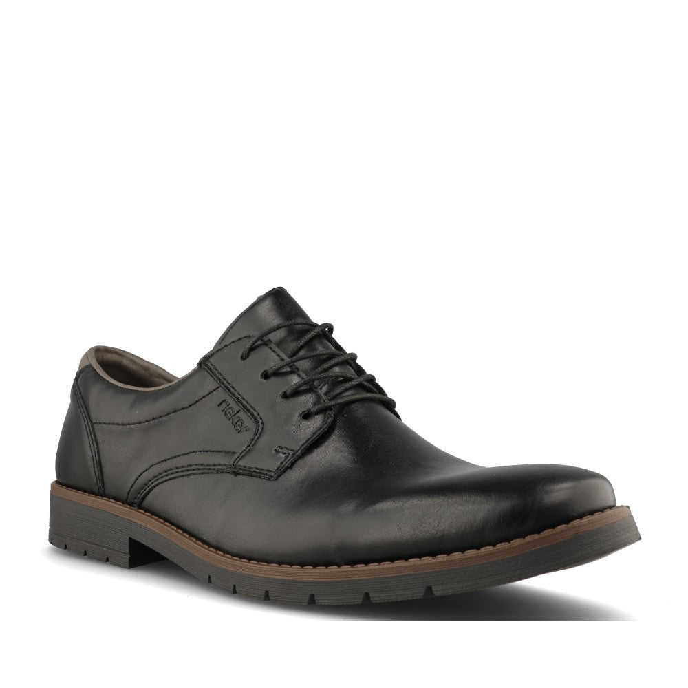 Rieker Mens 13900 Lace Shoe In Black