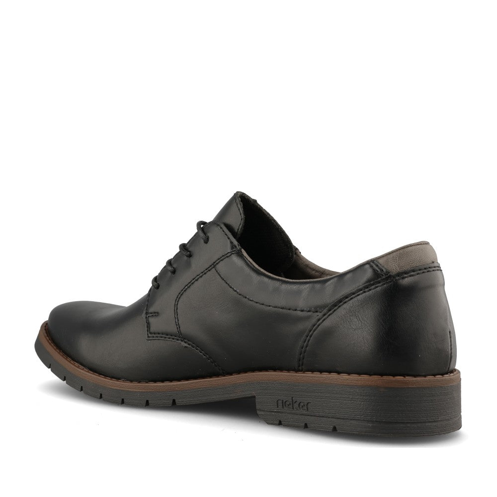 Rieker Mens 13900 Lace Shoe In Black