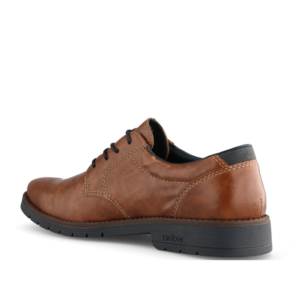 Rieker Mens 13900 Lace Shoe In Brown