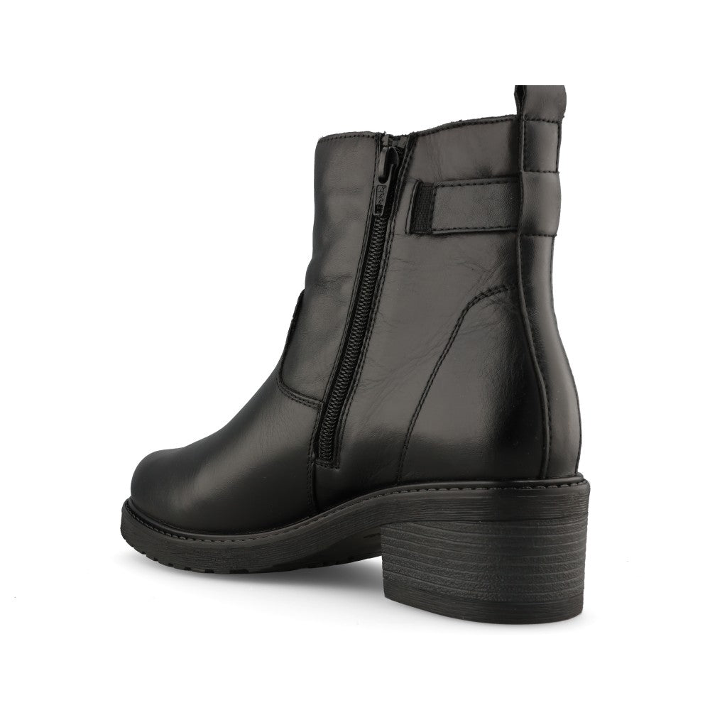 Remonte Ladies D1A82 Ankle Boot In Black
