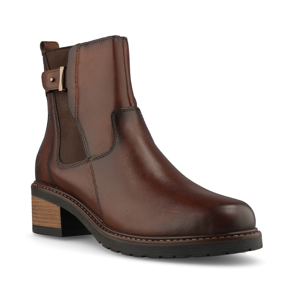Remonte Ladies D1A82 Ankle Boot In Brown
