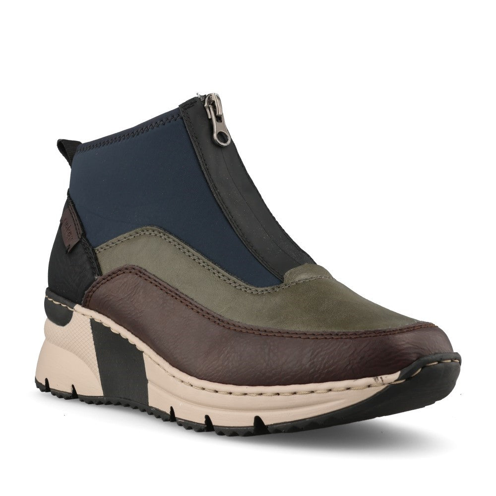 Rieker Ladies N6352 Ankle Boot In Multi