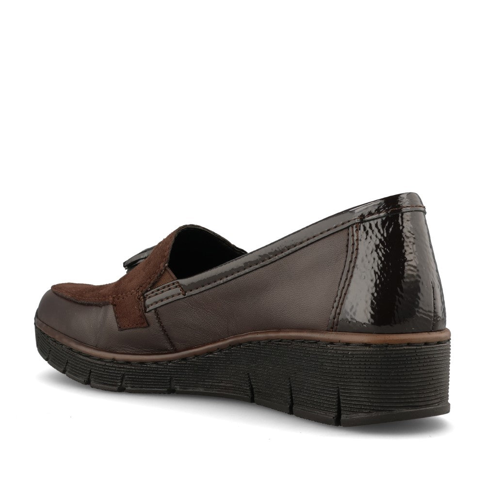 Rieker Ladies N9301 Shoe In Brown