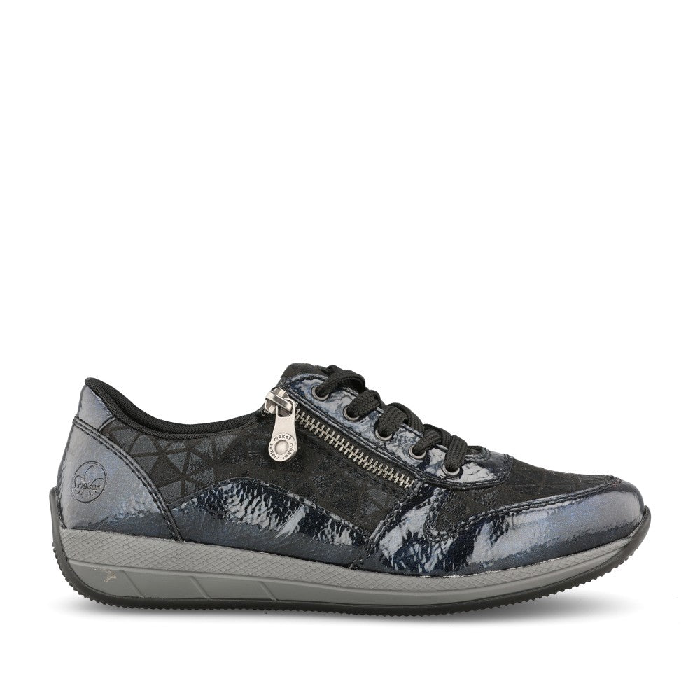 Rieker Ladies N1100 Shoe In Blue