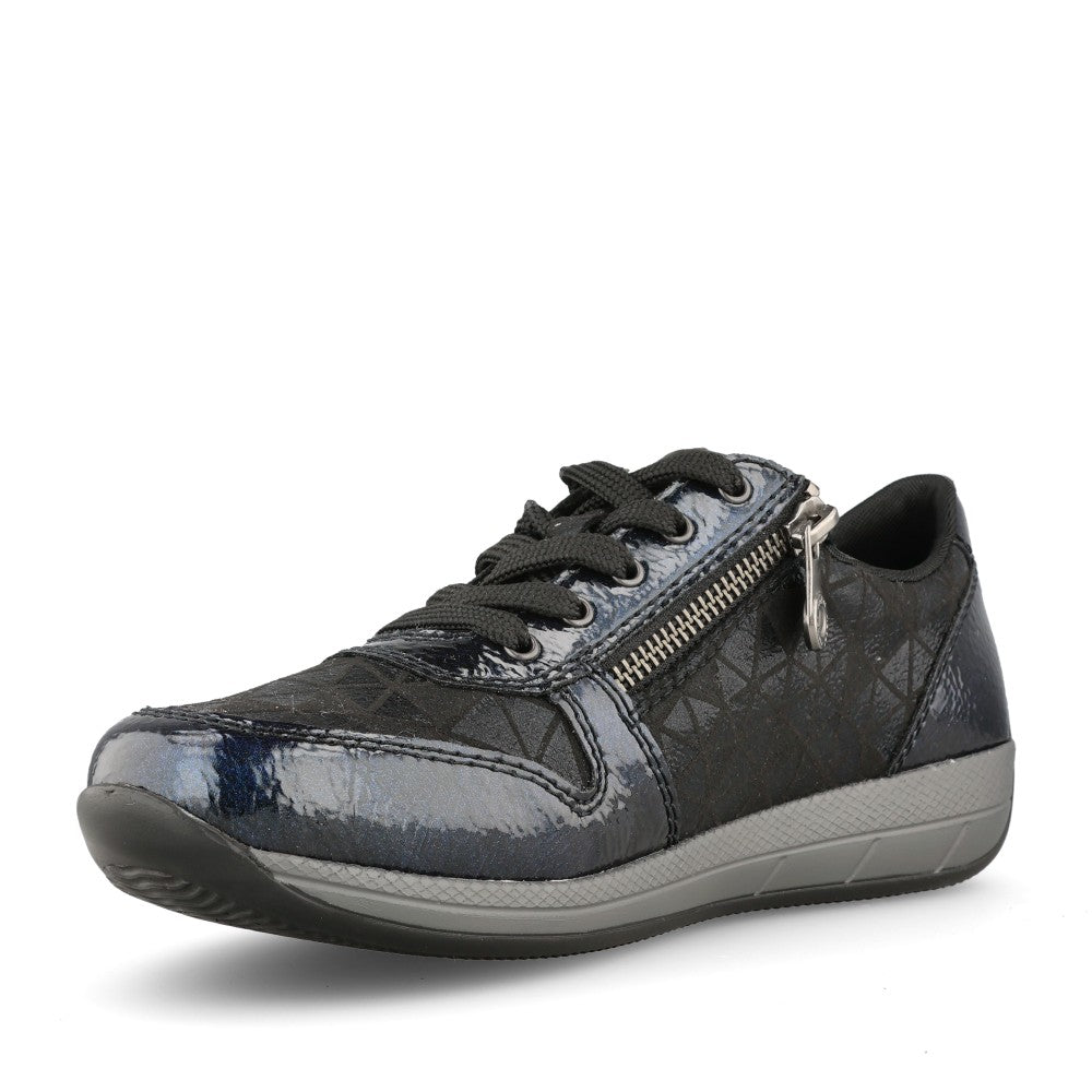Rieker Ladies N1100 Shoe In Blue