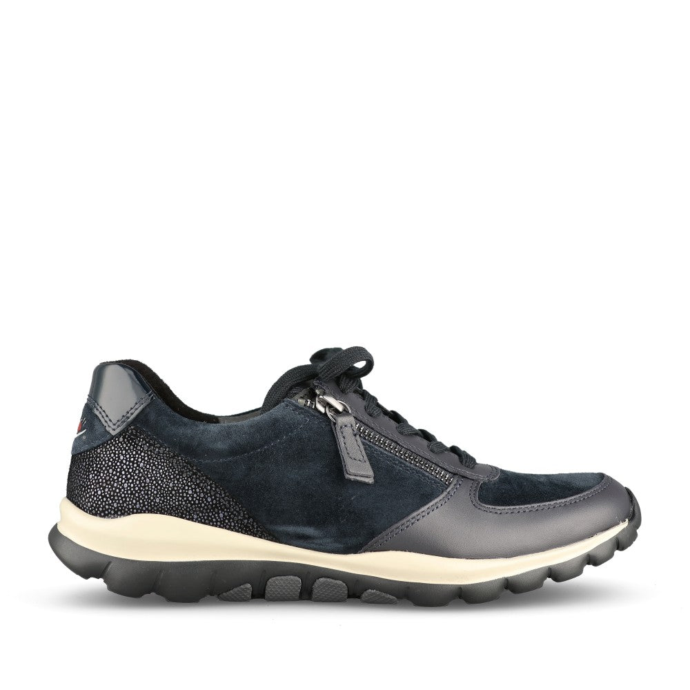 Gabor Ladies 0100.01 Fantastic Trainer In Dark Blue